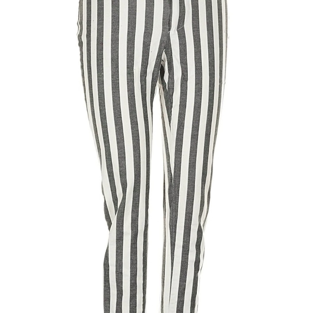 Urban Outfitters Black and White Striped Cropped Pants
